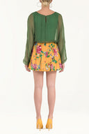 Pars Printed silk skirt 80473