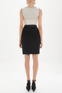 Black Slim fit skirt 80481