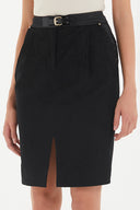 Black Slim fit skirt 80481