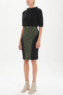 Black Velvet garnish kasha fabric skirt 80482