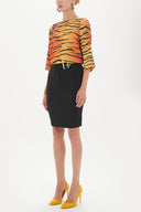 Black Slim fit skirt 80500