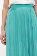 Water green Pleated chiffon skirt 80513