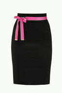 Black High waist  Slim-fit  skirt  80519