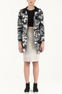 Gray High waist  Slim-fit  skirt  80519