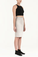Gray High waist  Slim-fit  skirt  80519