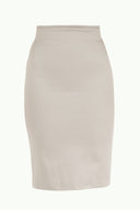 Gray High waist  Slim-fit  skirt  80519