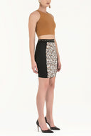 Pars Belted accessory Printed skirt  80532