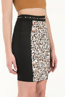 Pars Belted accessory Printed skirt  80532