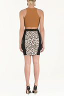 Pars Belted accessory Printed skirt  80532
