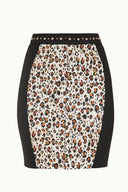 Pars Belted accessory Printed skirt  80532