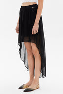 Black chiffon skirt 80553