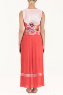 Red Pleated chiffon skirt 80576