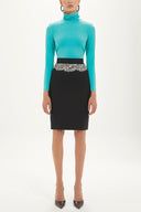 Black Lace  Slim fit  skirt  80613