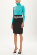 Black Lace  Slim fit  skirt  80613