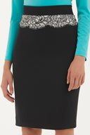 Black Lace  Slim fit  skirt  80613