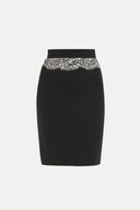 Black Lace  Slim fit  skirt  80613