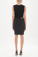 Black Elastic thigh high skirt 80622