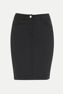 Black Elastic thigh high skirt 80622