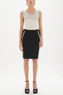 Black Slim fit skirt 80628