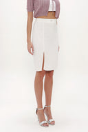 Ecru High waist skirt 80629