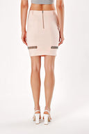 Salmon Accessory detailed pencil skirt  80643