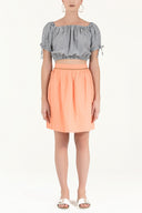 Orange Metal waist accessory balloon skirt 80692