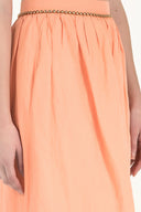 Orange Metal waist accessory balloon skirt 80692
