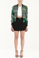 Black Slim fit mini skirt 80701