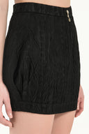 Black Slim fit mini skirt 80701