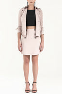 Salmon Button bell  skirt  80716