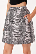 Black JACQUARD SKIRT 80722