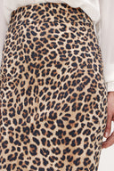 Pars Leather  belted  Printed Slim-fit  skirt  80767