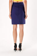 Midnight Blue Slim fit mini skirt 80778