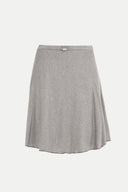 Gray Gem belted ruffled skirt  80790