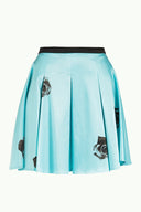 Turquoise Rose Printed ruffled skirt 80837