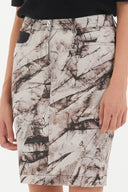 Black Printed, five-pocket skirt 80857