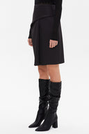 Black Asymmetric cut skirt 80890