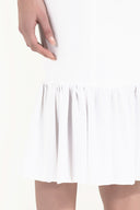 White High waist  ruffled  skirt  80899