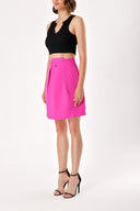 Fuchsia PLEATED DETAILED SKIRT 80902