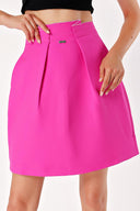 Fuchsia PLEATED DETAILED SKIRT 80902