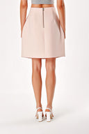 Beige PLEATED DETAILED SKIRT 80902