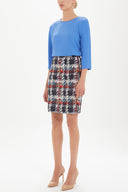 Patterned Zipped Printed skirt 80975