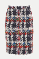 Patterned Zipped Printed skirt 80975