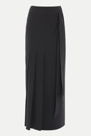 Black Lace detail maxi skirt 80980