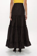 Mink Pleated Maxi Skirt 81006