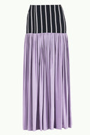Lilac High waist  Printed maxi skirt  81011