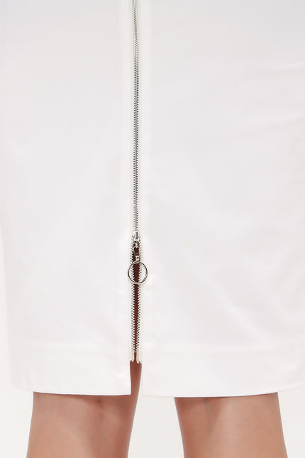Fermuarlı Desenli Kalem Etek 81015