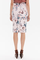 Patterned Zipped Printed Slim-fit  skirt  81015