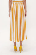 Mustard Button and Pleated skirt 81052