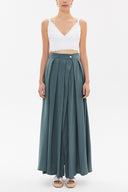 Oil Wrap-over maxi skirt  81068